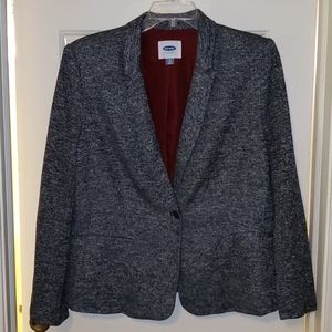 Old Navy Charcoal Textured Blazer
